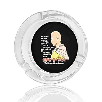 Amazon.co.jp: ガラス灰皿 最強のヒーロ サイタマ ワンパンマン